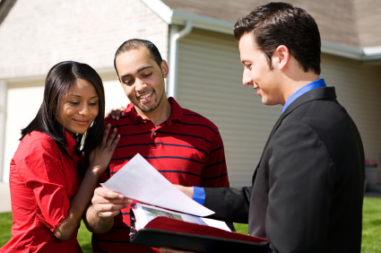 Home Buyer With Real Estate Agent Home Buyer With Real Estate Agent